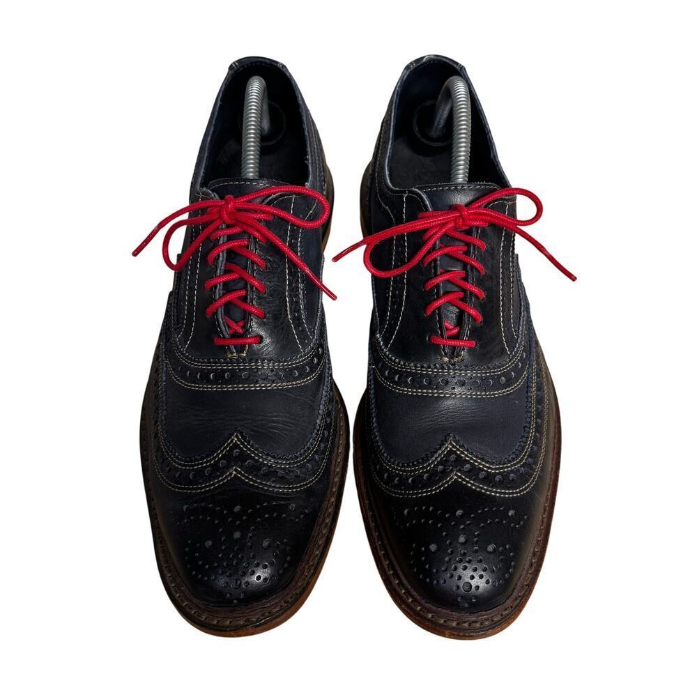 Allen Edmonds Neumok wingtip oxford Black Red Size 10.5 Made in USA